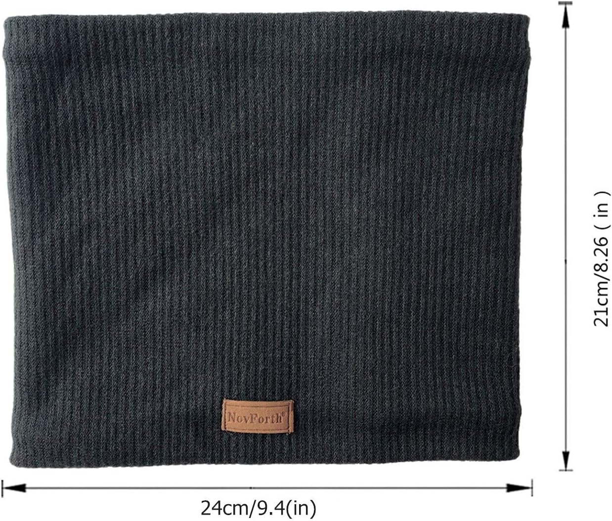 NovForth Winter Neck Warmer Fleece Lined Infinity Scarf Thicken Windproof and Dust Skiing Circle for mens women Double-Layer Fleece Lining Knit - Image 6