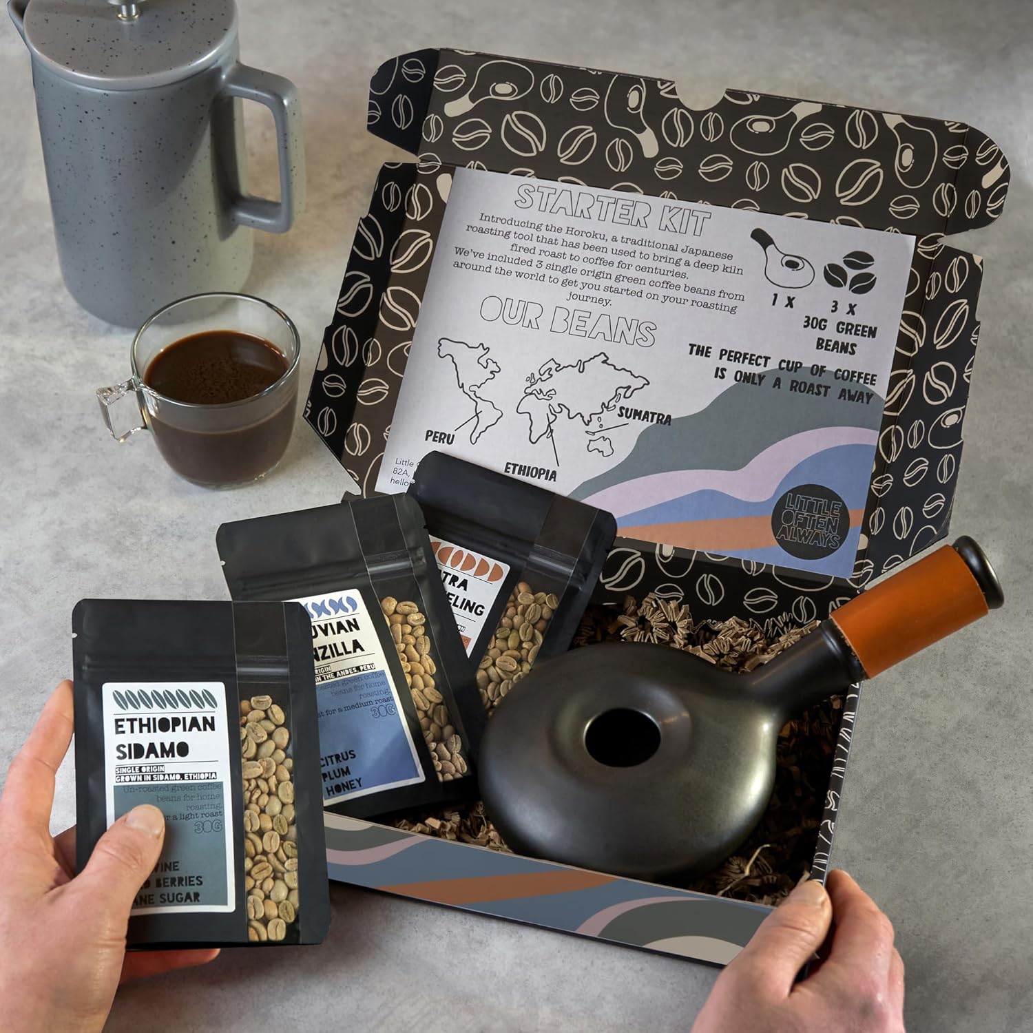 Personalised Dads Coffee Roasting Gift Set Starter Kit - Image 3