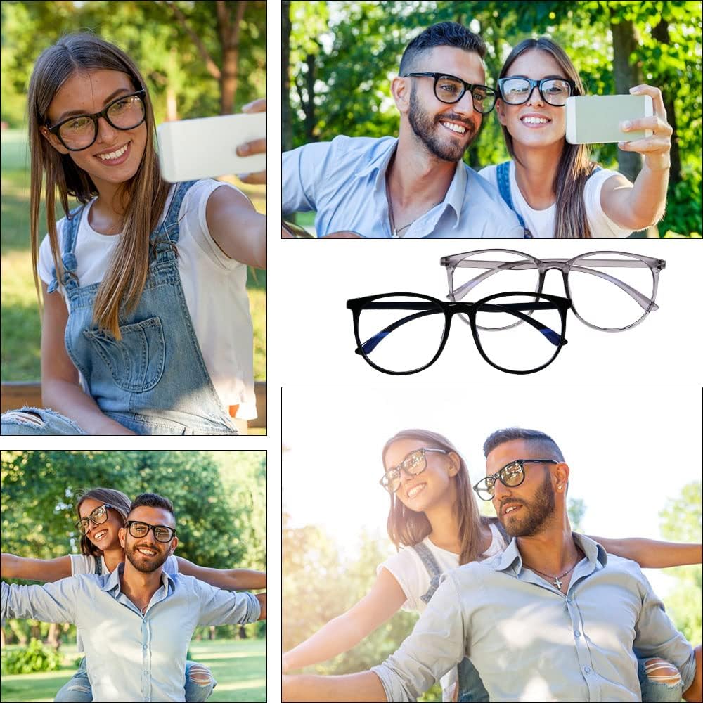 URAQT Blue Light Blocking Glasses, Women Men Fashion Computer Screen Gaming TV Phones Anti Eyestrain & UV Glare Glasses, Anti Glare Headache Eyes Strain Glasses with Blue Light Filters - Image 7
