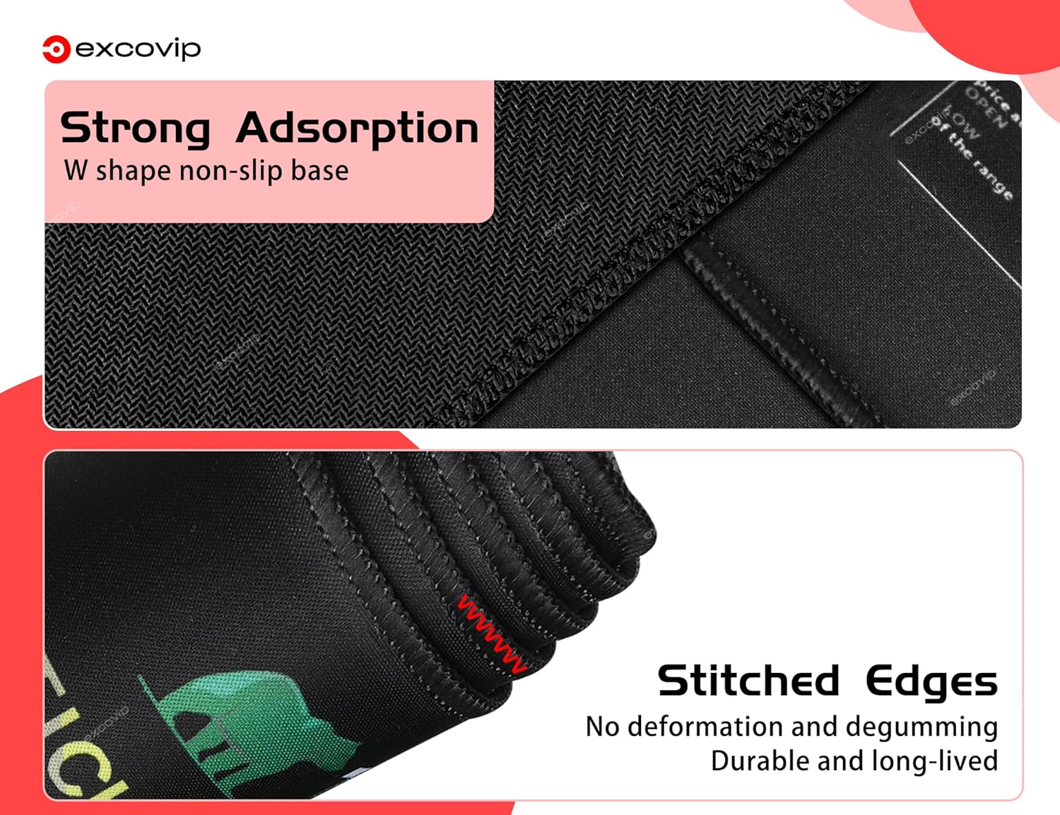 exco vip Stock Market Invest Day Trader Trading Mouse Mat Chart Pattern Cheat Sheet, Large Computer Mouse Pad/Desk Mat with Stitched Edges 800 x 300 mm - Image 4