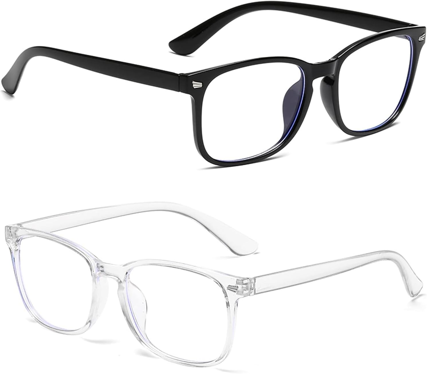 2Pcs blue light glasses | Blue Light Blocking Glasses | Bue Light Glasses| Fake Glasses | Blue Light Glasses Womens | Blue Light Glasses Men