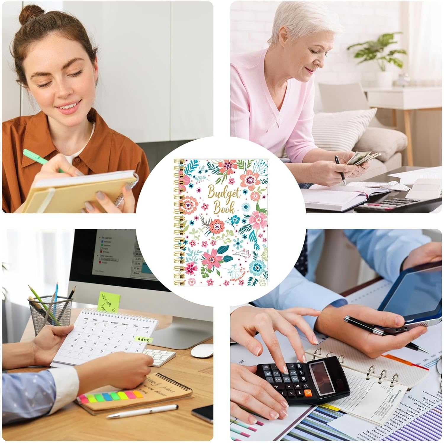 Monthly Budget Planner - Money Budget Notebook | Monthly Budget Book 2024, Expense and Bill Tracker 9x7 Inch, Undated Financial Planner for Budgeting - Image 4