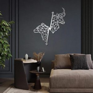 Metal Wall Art Wall Decor Bull and ...