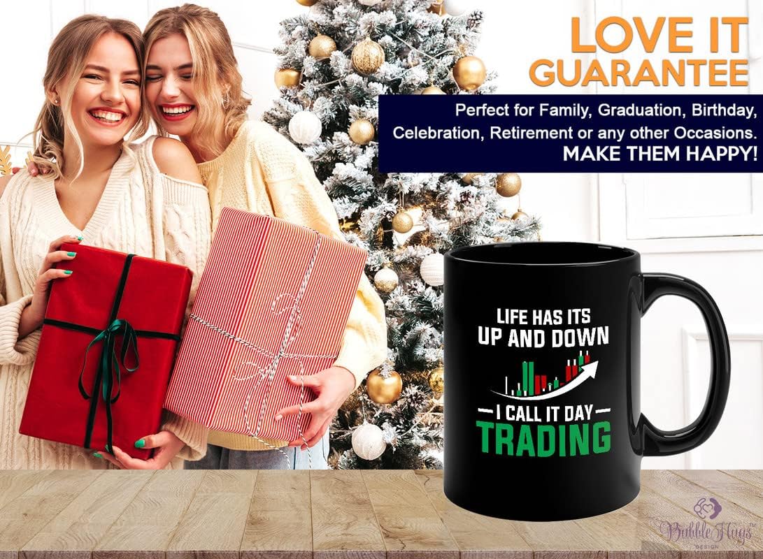 Stock Trader Coffee Mug 11oz Black - Life has its ups and Downs I Call it Day Trading - Businessman Financial Advisor Day Trading Stock Market Dividends Investor - Image 6