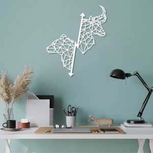 Metal Wall Art Wall Decor Bull and ...