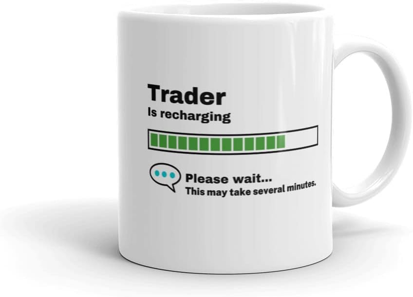 Trader Mug-Trader Gift-Funny Trader Present-Trader is Recharging-Trader Joke Mug-Under 10-Sarcastic Trader Gift-11oz - Image 2