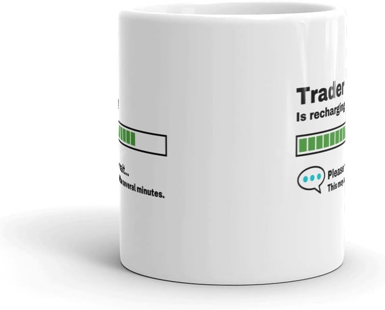 Trader Mug-Trader Gift-Funny Trader Present-Trader is Recharging-Trader Joke Mug-Under 10-Sarcastic Trader Gift-11oz - Image 3