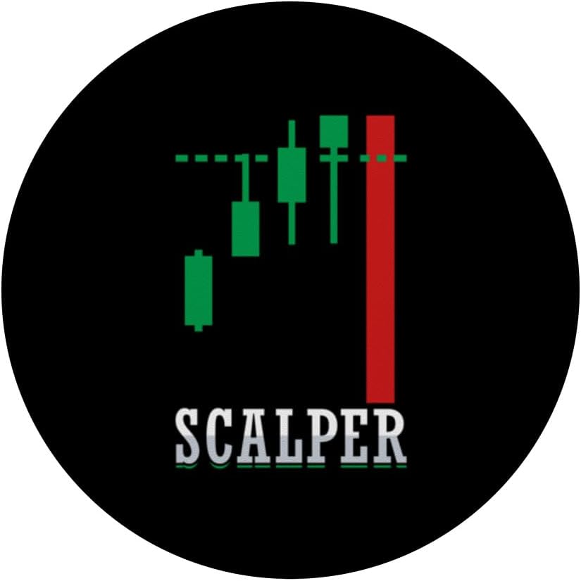 Scalper Trader Stock Market Forex Crypto Gift for Dad Trader PopSockets Swappable PopGrip - Image 3