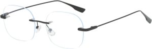Rimless Glasses, Men’s Anti-B...
