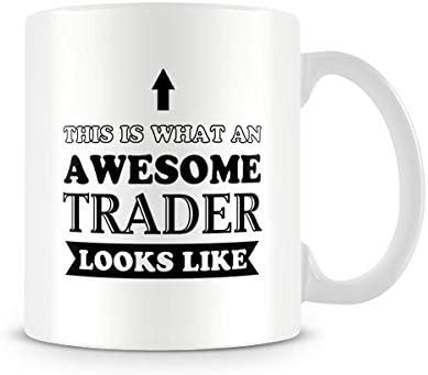 Awesome Trader - Printed Funny Mug - Great Gift/Present Idea, Ceramic, 11fl.oz.