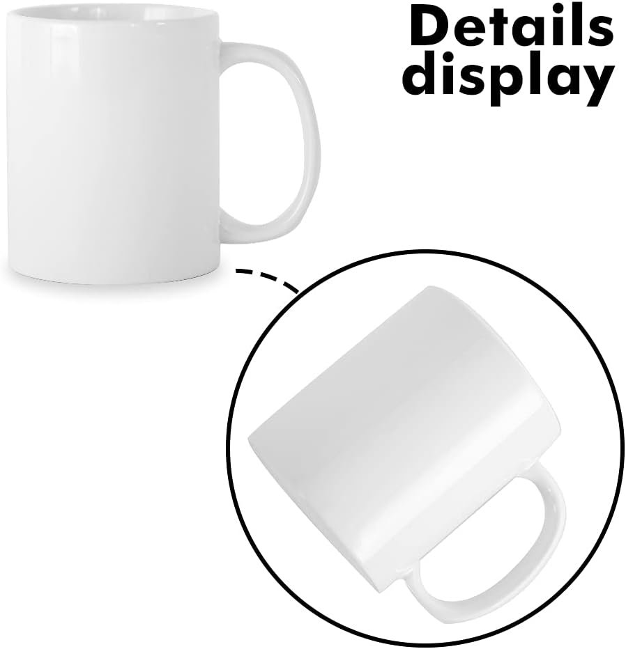 Signzworld Sublimation Mugs 11oz Blank Plain White Small Handle Coffee Mug with Smash Proof Boxes 36 Pack - Image 5