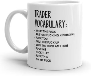 Vocabulary at Work Mug-Rude Trader ...