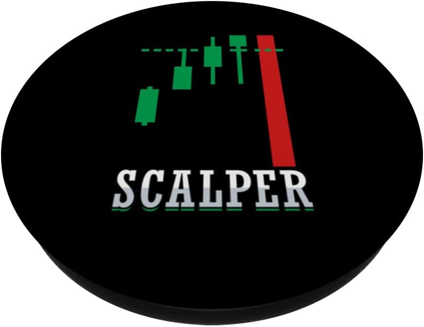 Scalper Trader Stock Market Forex Crypto Gift for Dad Trader PopSockets Swappable PopGrip - Image 2