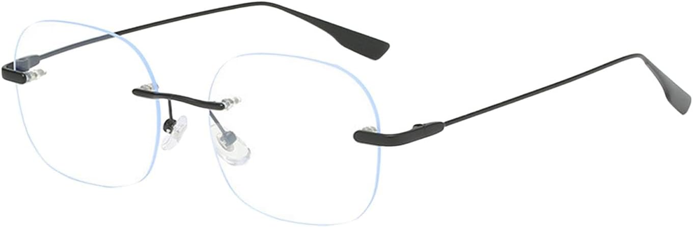 Rimless Glasses, Men's Anti-Blue Light Flat Mirror, Leisure Work Screens - Image 7