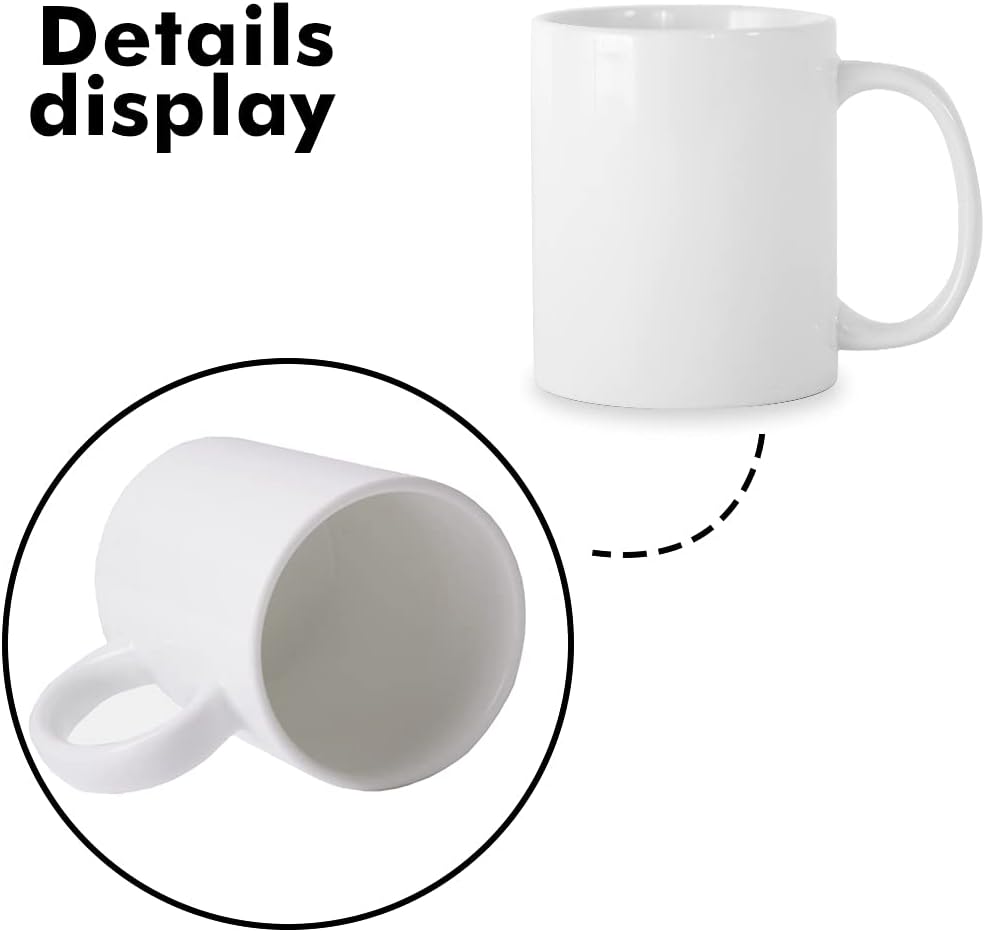 Signzworld Sublimation Mugs 11oz Blank Plain White Small Handle Coffee Mug with Smash Proof Boxes 36 Pack - Image 4