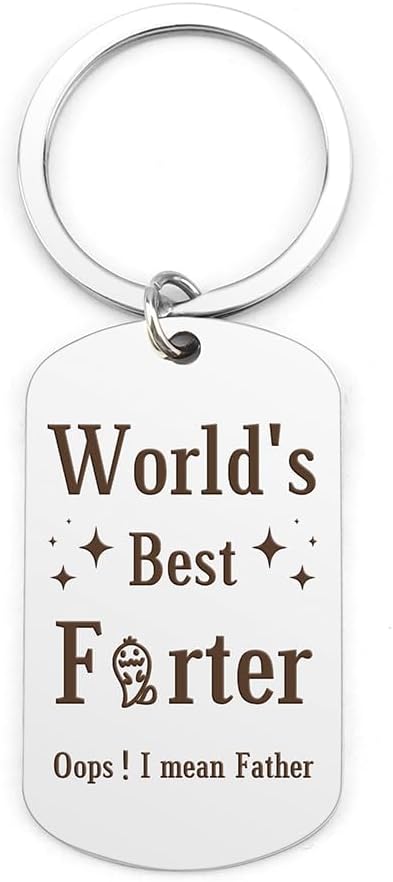 Dad Christmas Keyring - Funny Dad Gifts for Fathers Day, Birthday & More