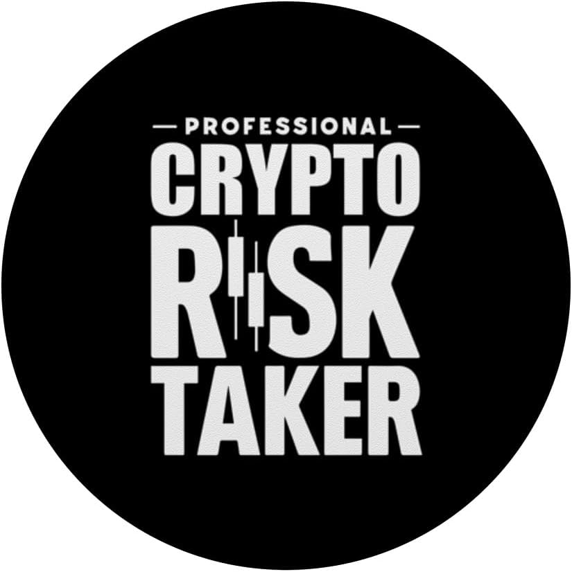 Professional Crypto Risk Taker - Forex, Day Trader, Trading PopSockets Swappable PopGrip - Image 3