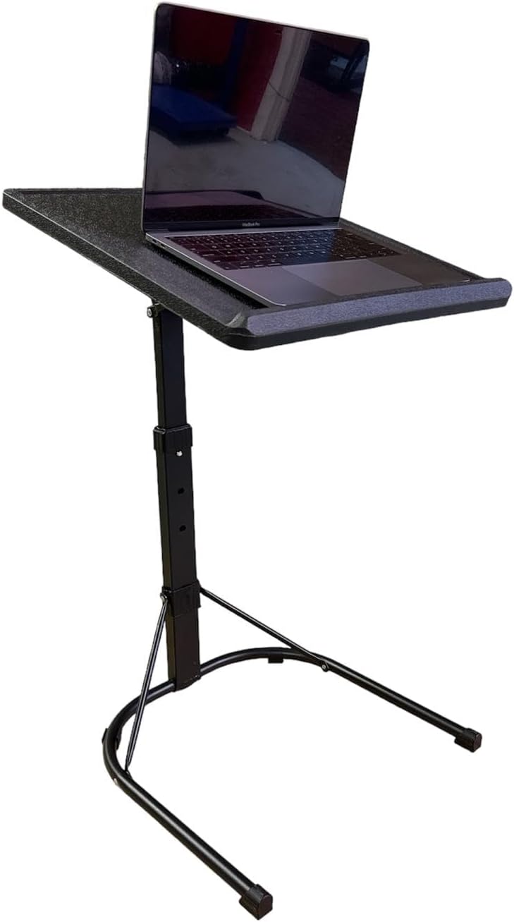 Folding Laptop Table | Adjustable Height & Tilt | Portable Desk for Bed, Sofa, Couch | Multi-Functional Laptop Stand | Ergonomic TV Tray, Standing Desk, Work from Home Table(Black) - Image 2