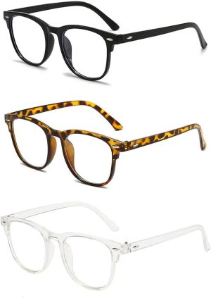 3 Pack Blue Light Blocking Glasses,...