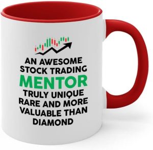 Stock Trader Two Tone Red Coffee Mu...