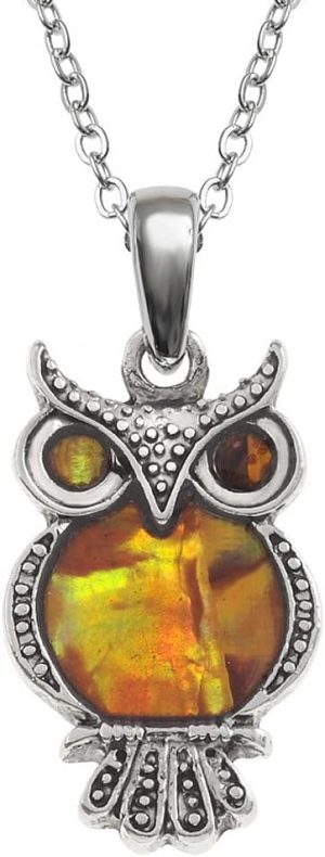 Luck Trader Owl Pendant Necklace &#...
