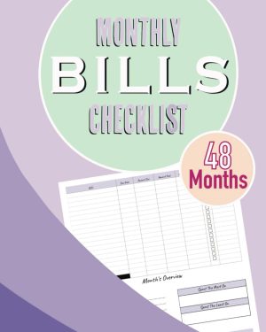 Monthly Bills Checklist & Debt...