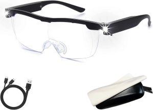 Magnifying Glass with Light USB Rec...