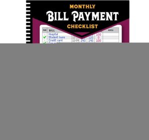 Bill Payment Checklist,Monthly Budg...