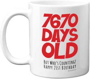 21st Birthday Mug Gift for Men Wome...
