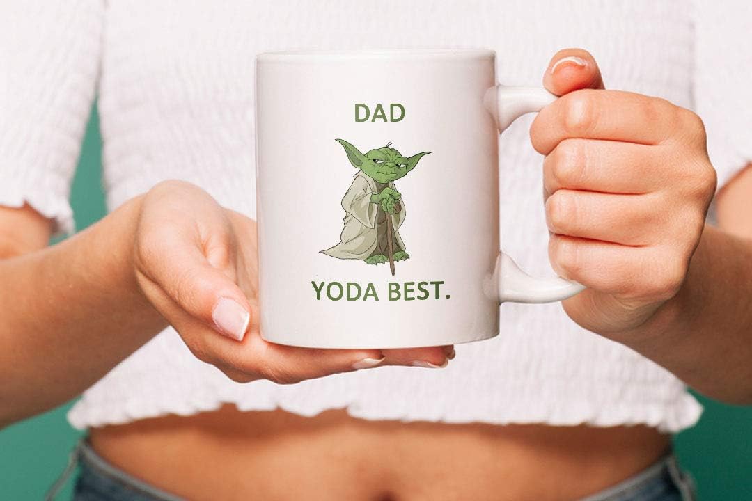 GrassVillage Funny Mugs for Dads – Dad Yoda Novelty Gift Mug – Humorous Father’s Day, Birthday, Xmas, Secret Santa Present for Dad, Grandpa, Father-in-Law, Uncle – 11oz Dishwasher Safe Mug - Image 5