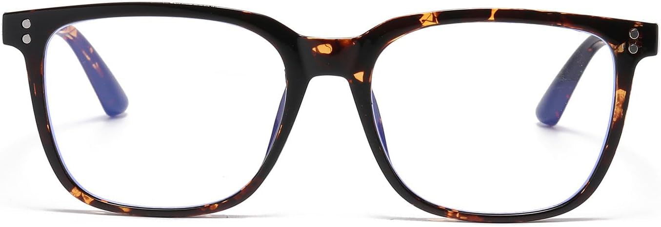 YAMEIZE Rectangle Blue Light Blocking Glasses - Classic Style Square Blue Light Eyeglasses for Women Men Anti Blue Light Glasses Anti Fatigue Computer Gaming - Image 2