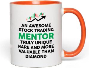 Stock Trader Two Tone Orange Coffee...