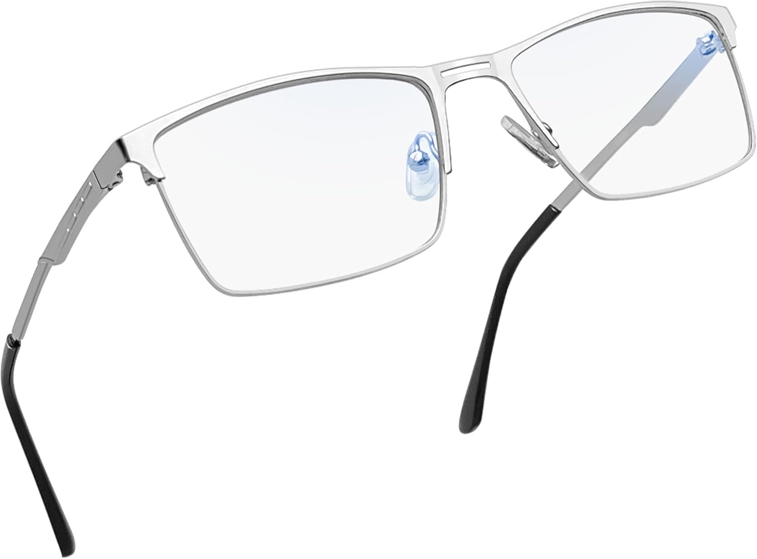 Joopin Blue Light Glasses for Men Women Metal Frame Rectangular Glasses for Gaming Computer TV Phones