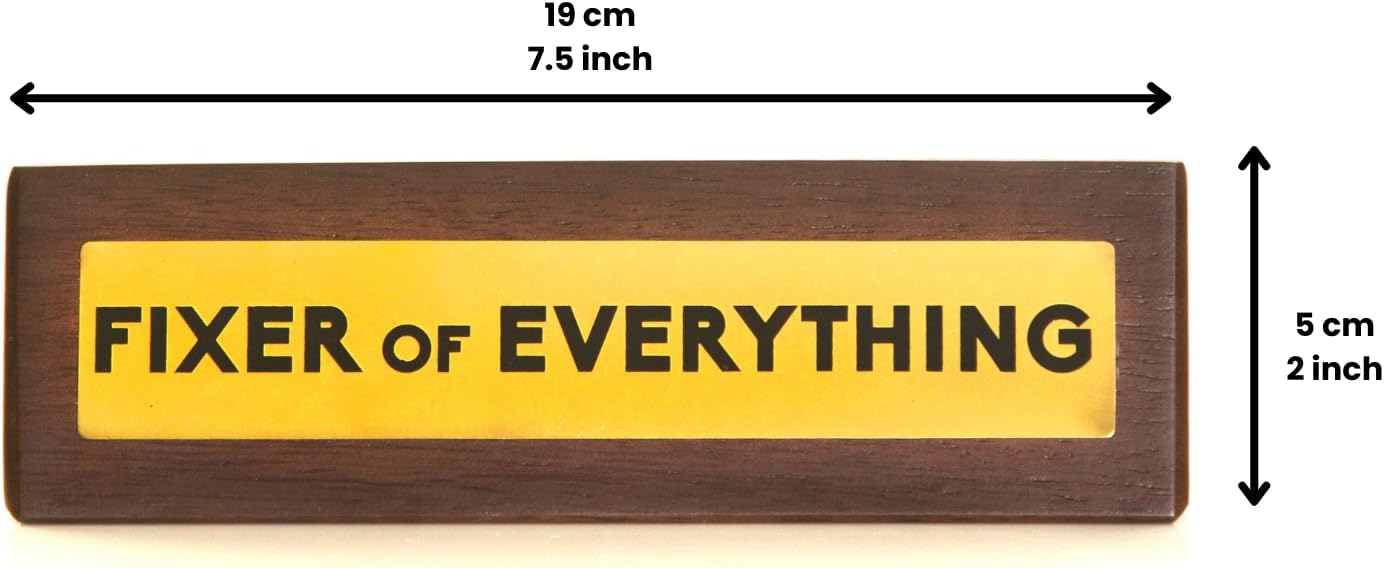 Boxer Gifts Fixer of Everything Novelty Wooden Desk Plaque Sign - Image 3
