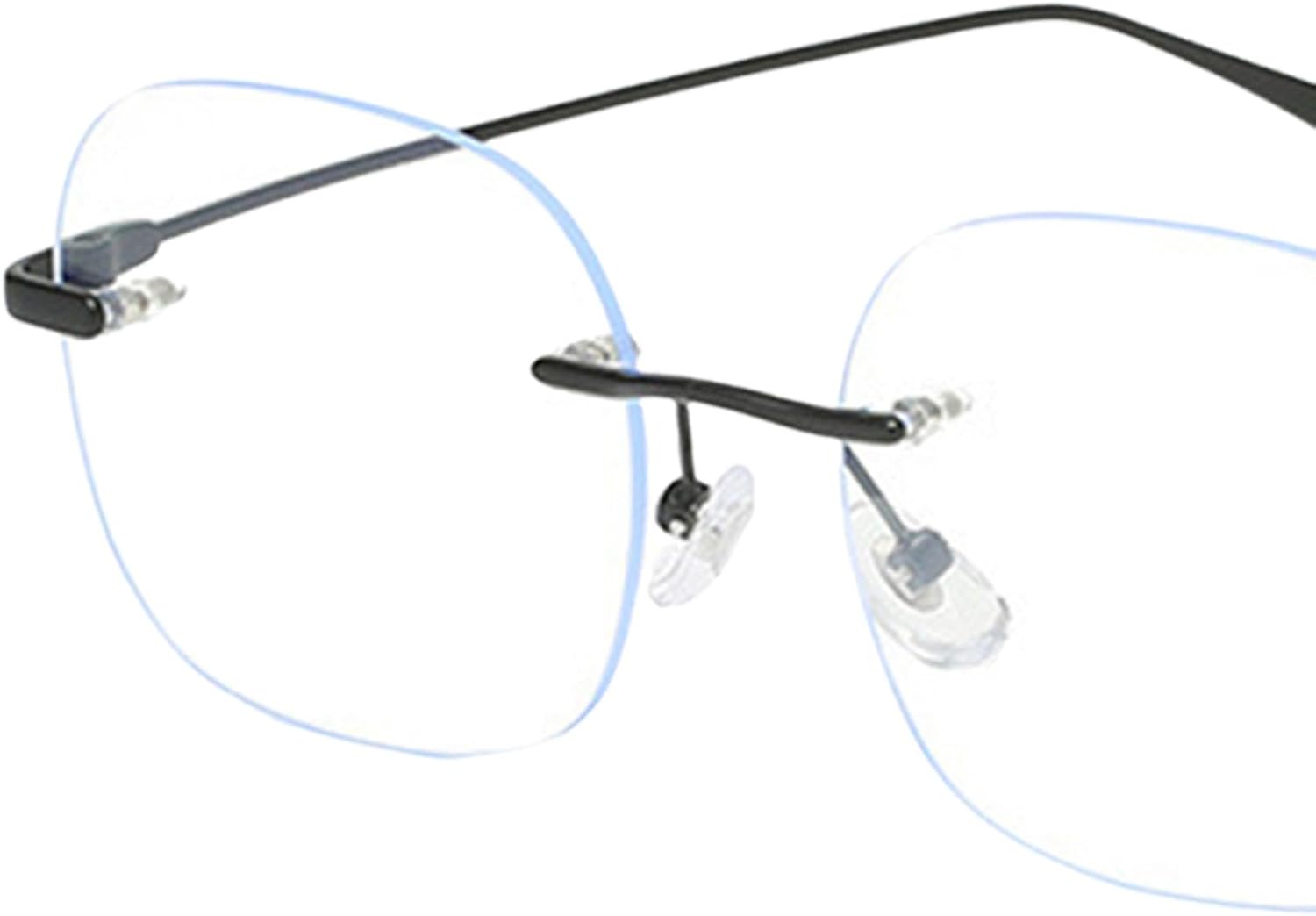 Rimless Glasses, Men's Anti-Blue Light Flat Mirror, Leisure Work Screens - Image 6