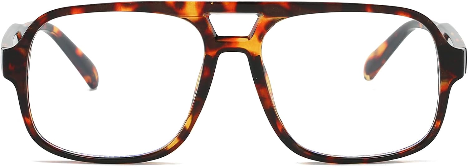 YAMEIZE Square Blue Light Blocking Glasses for Women Men Retro 70s Oversized Bluelight Filter Blocking Glasses Computer Screen Anti Glare Eyewear - Image 2