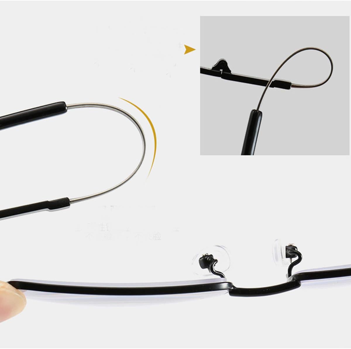 Progressive Multifocus Computer Reading Glasses Blue Light Blocking Titanium Alloy Bendable Multifocal Readers Multi Focus No Line Eyeglasses Eyewear Anti Glare Eye Strain Ultralight for Men and Women - Image 7