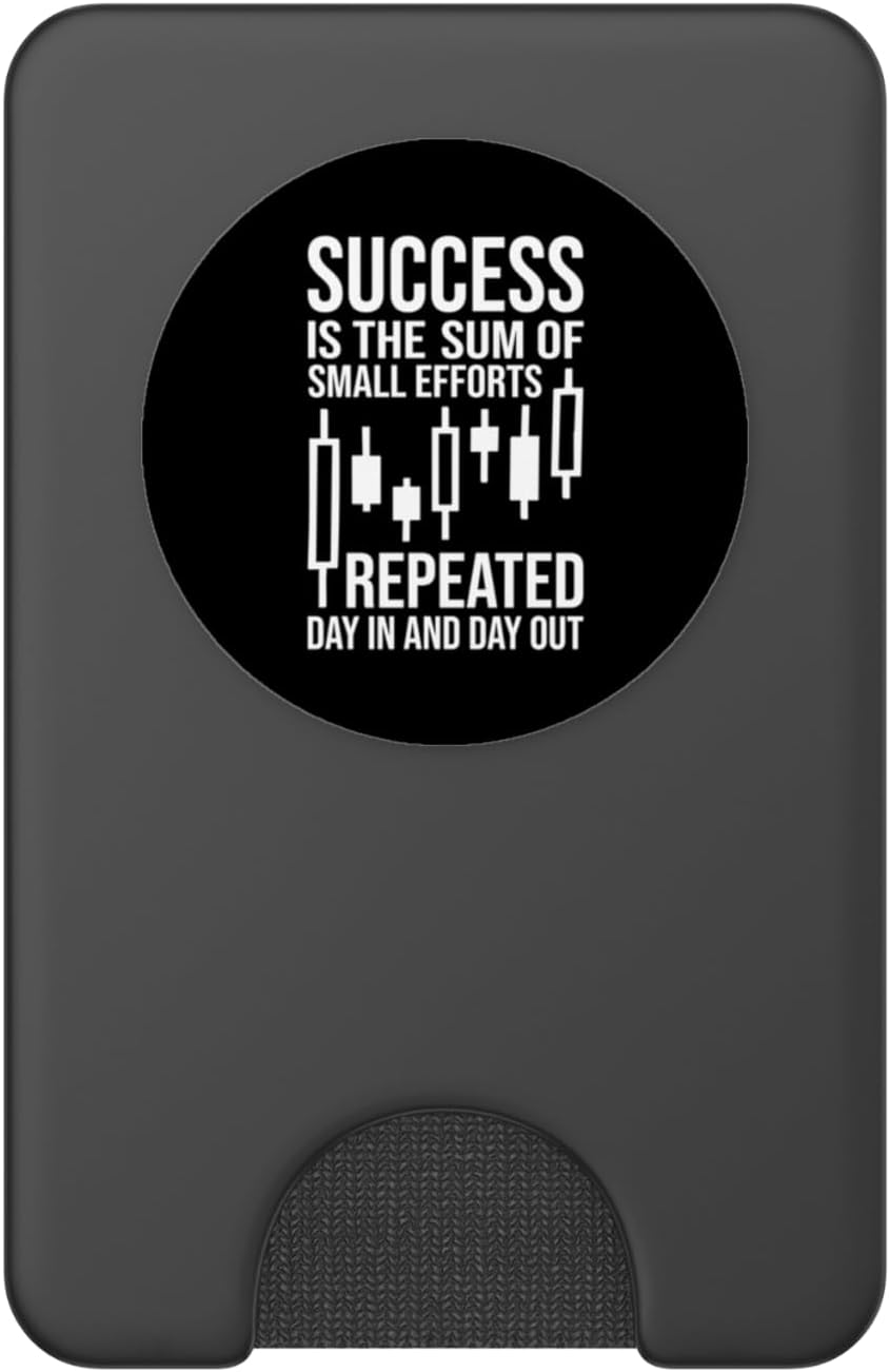 Success Quote - Forex, Day Trader, Trading Motivational PopSockets PopWallet for MagSafe - Image 2