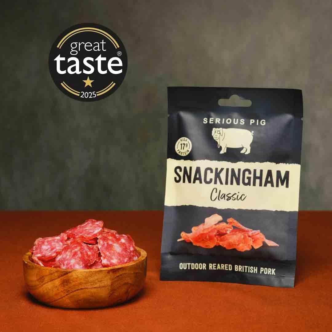 Serious Pig Classic Selection Box Gourmet Snack Hamper with Cheese Salami Pickles Crisps (9 Packs) - Image 5