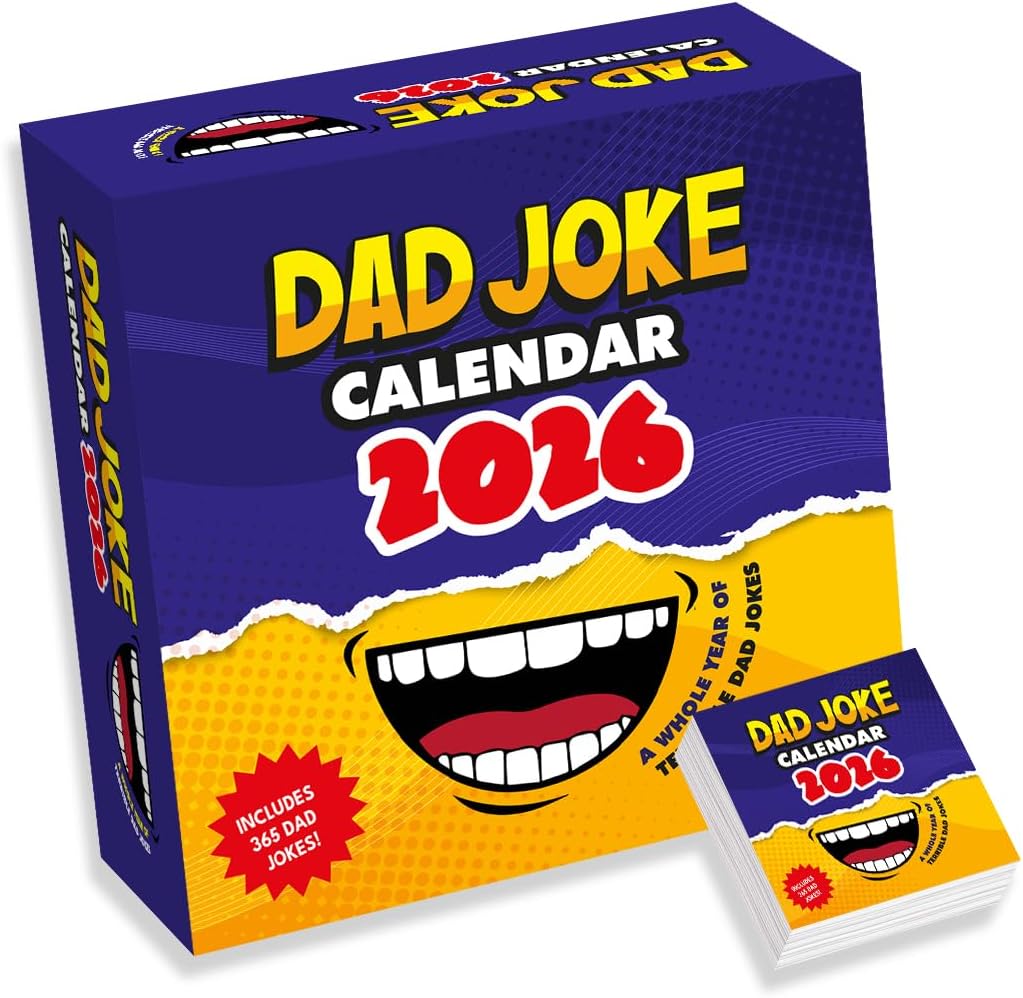 Dad Jokes Desk Calendar - Birthday Gift for Dad - Present For Dad - Funny Daily Joke Gift for him Birthday, Fun Humorous Fathers Day Gift Tear Off Daily Page with Stand UK (2026)