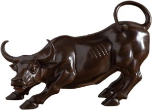 Stock Market Charging Bull Animal F...