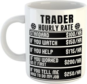 Trader Hourly Rates White Ceramic H...