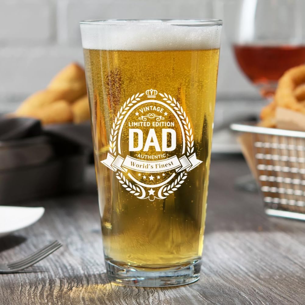 Dad Birthday Gift Beer Glass,Father’s Day Present,Christmas Gifts for Dad, Daddy Birthday Idea,Beer Glass for Men,Gifts for Him,Gift Sets for Men - Image 9