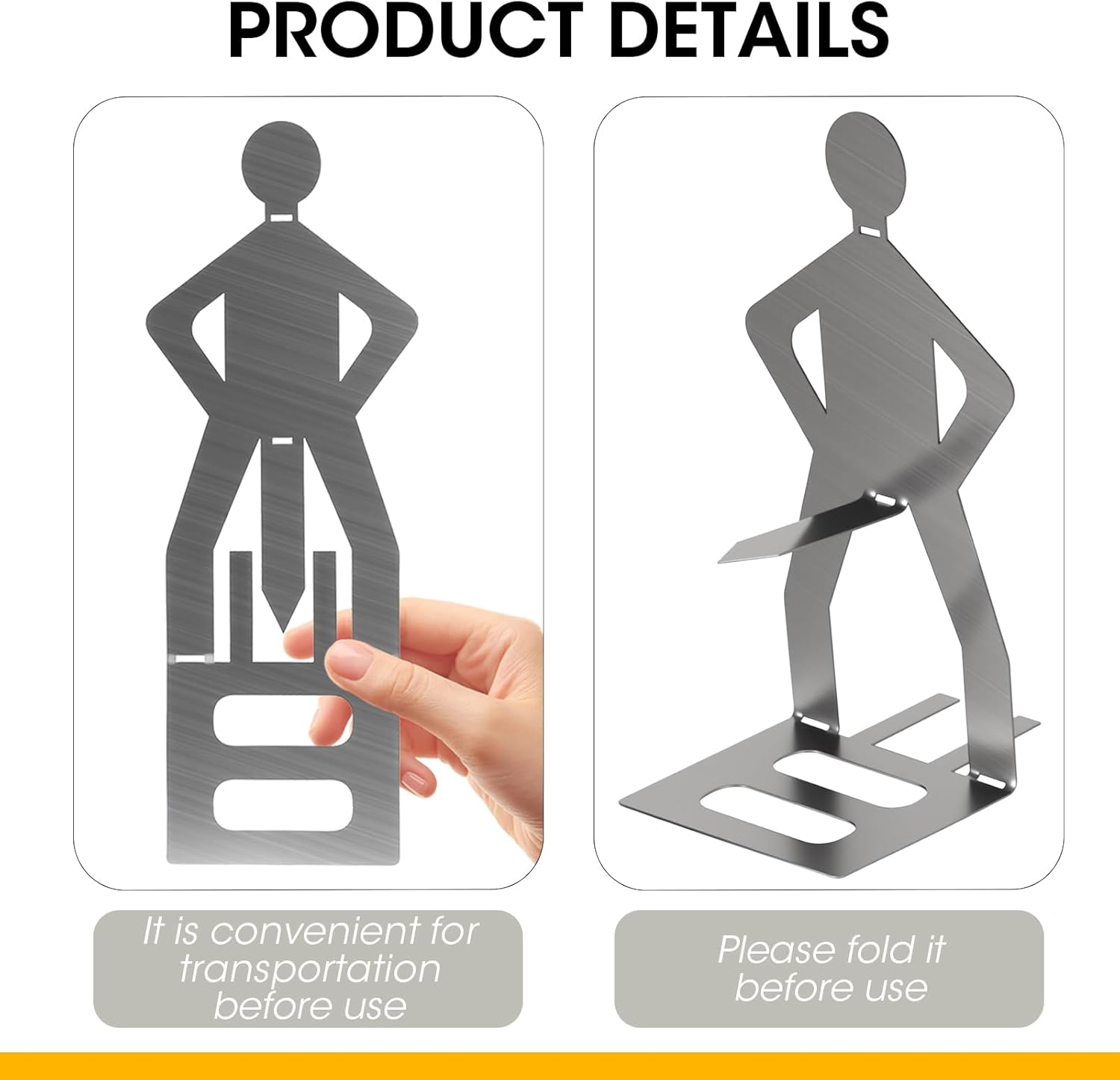 3Pcs BBQ Sausage Holder, Stainless Steel Hot Dog Grill Tool, BBQ Gadgets Novelty BBQ Tool Holder for Outdoor Barbecue, Humorous BBQ Gadgets for Men, Fun BBQ Gifts for Men - Image 3