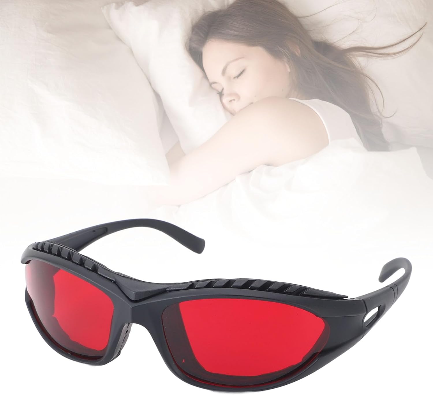 SEAFRONT 99.9% Blue Green Light Blocking Glasses Sleep Aid Glasses 2100nm Wavelength Protective Goggles for Gaming Working - Image 6