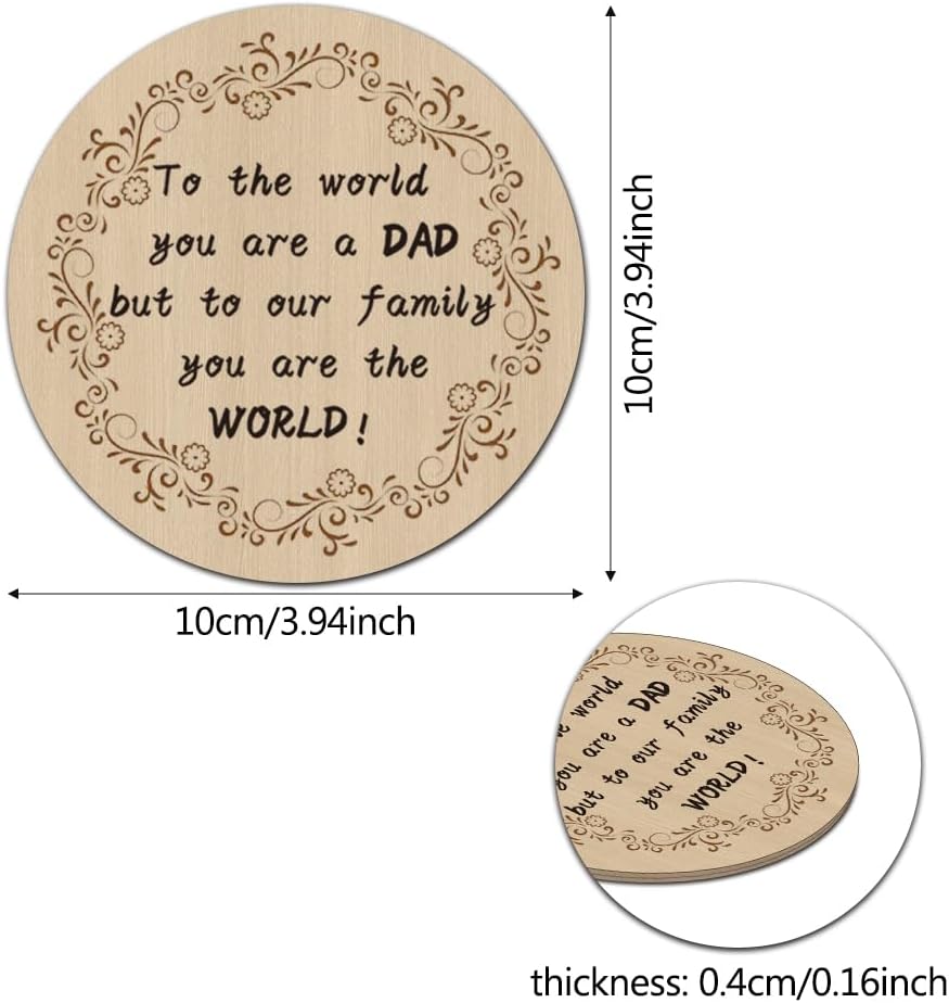 For Dad Gifts,Dad Birthday Gifts,Gifts For Dad,Presents For Dad,Dad Gifts From Daughter,Best Dad Gifts,Gifts Ideas For Dad,Coaster Gift,Fathers Day Presents - Image 2