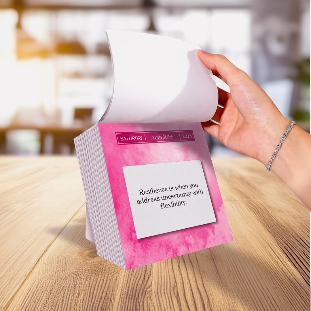 2026 Motivational Daily Desk Calendar – Inspirational Quote Peel-Off – Ideal Birthday Gift for Women, Mum & Office Desk Idea – With Stand & UK Dates - Mothers Day Present - Image 5