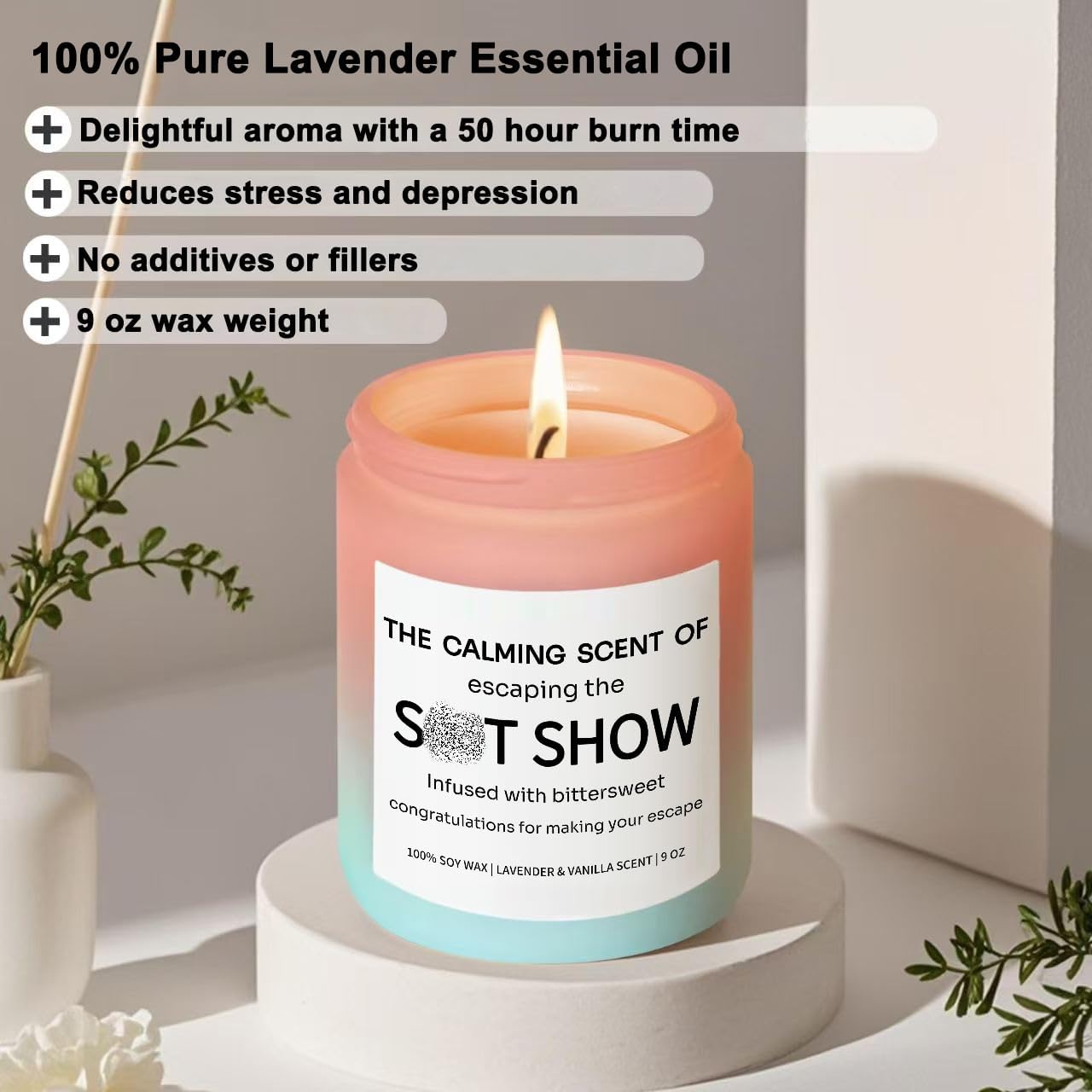 Sarcastic Candles, Going Away, Goodbye, Farewell Gifts for Coworkers - Retirement, Coworker Leaving Gifts for Colleagues Women, Men - Leaving Job, Moving Away Presents for Friends, Boss, Work Bestie - Image 3