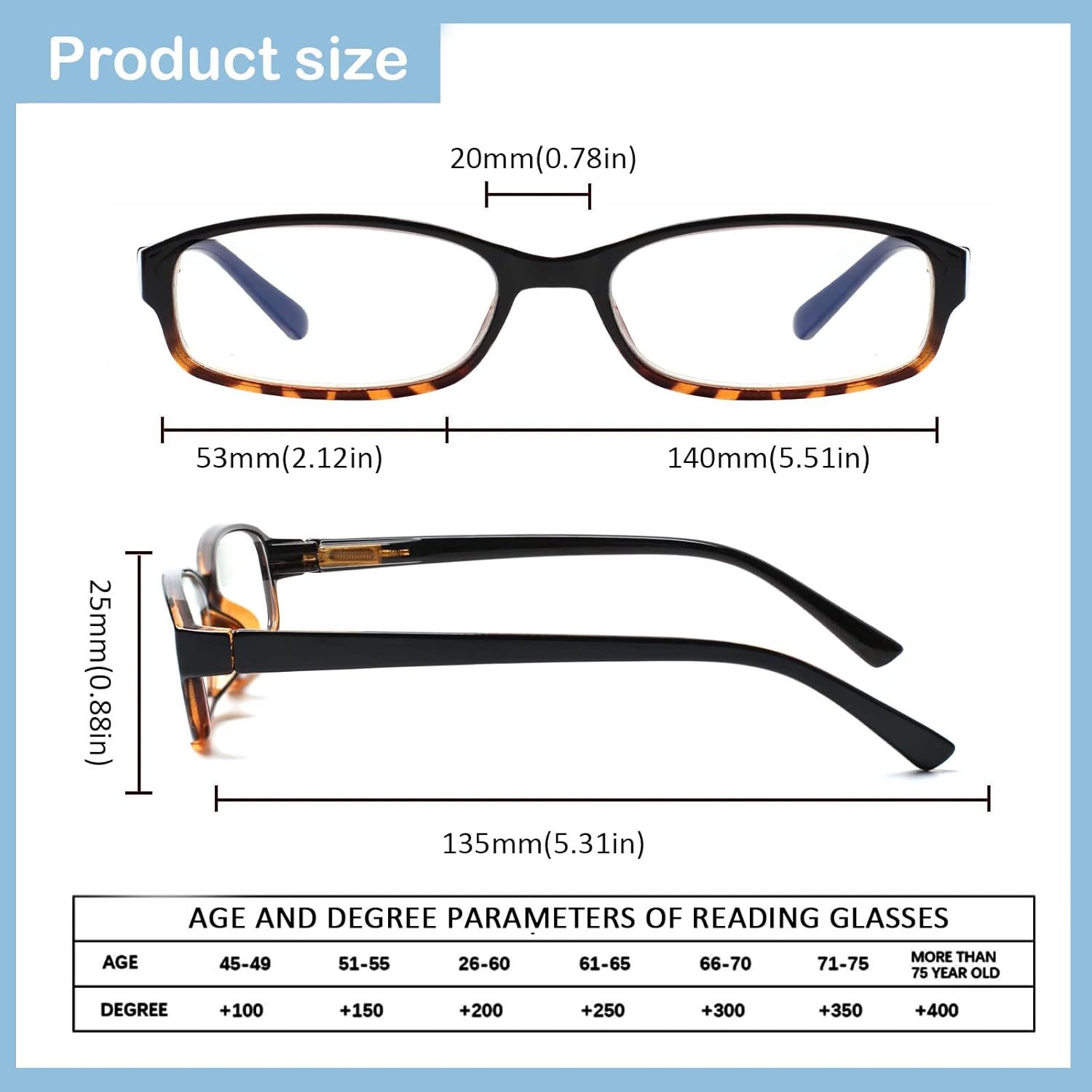 Kerecsen 6 Pack Reading Glasses for Women Men Blue Light Blocking With Spring Hinge computer readers for Ladies Eyeglasses - Image 3