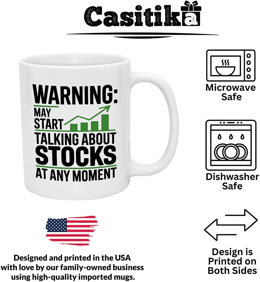 Casitika Stock market gifts for Traders and Investors. Funny 11 oz Mug with Finance Quote. Great Day Trading, Stock Broker Coffee Cup, Financial Advisor Gift, Office Decor for Men and Women. - Image 3